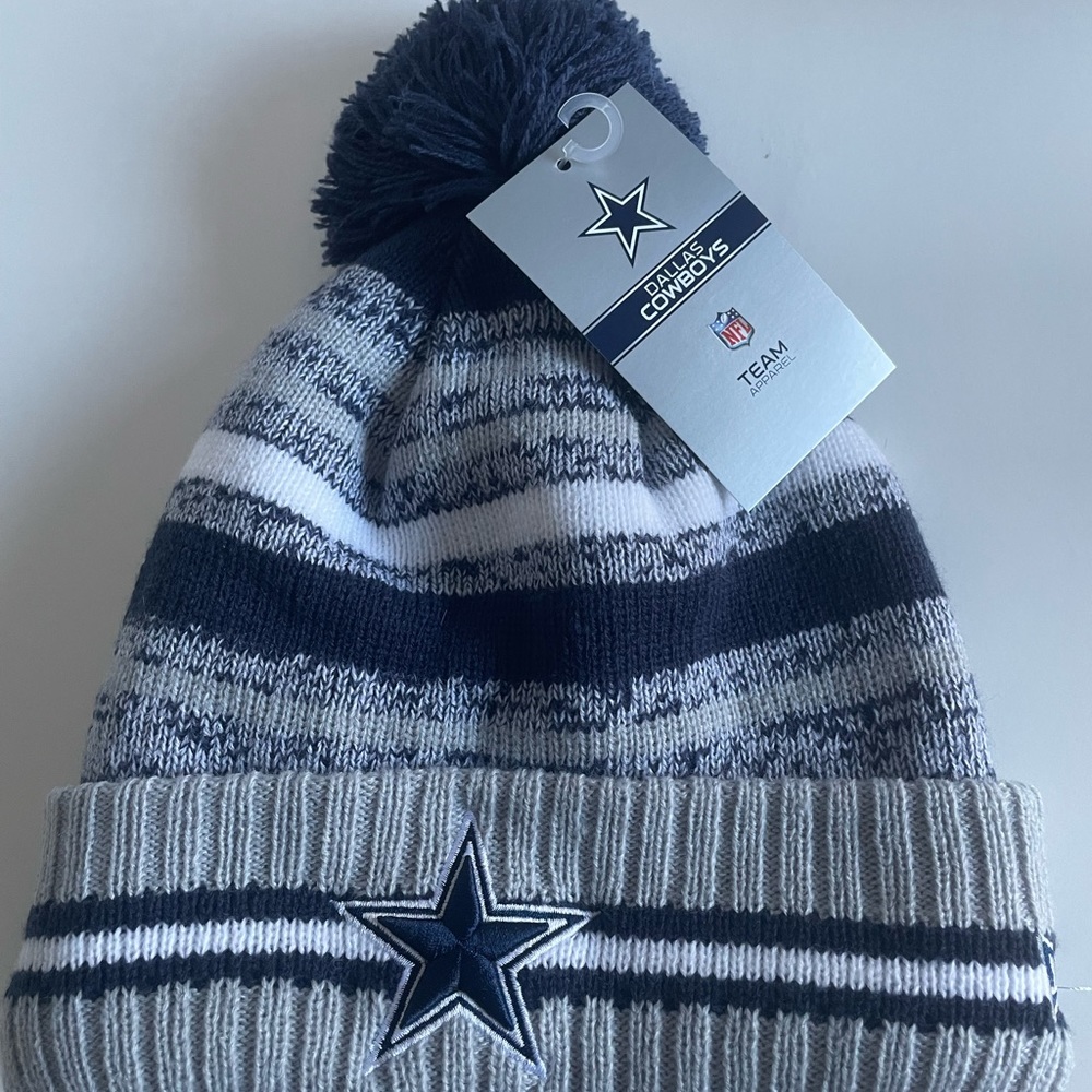 New Era Dallas Cowboys Cap Beanie Skull Knit Ski Hat Toboggan adult men Sideline